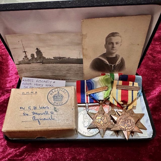 Ref: XXX- A Rare and Superb WW2 HMS Rodney Medal Grouping.